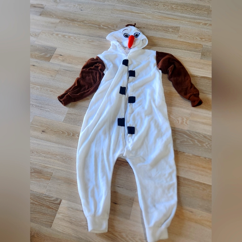 Olaf Halloween Onsie Adult Costume